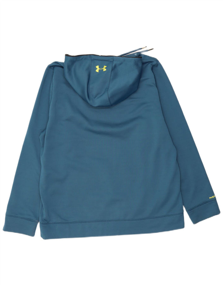 Felpa con cappuccio grafica da uomo UNDER ARMOUR Heat Gear 2XL blu