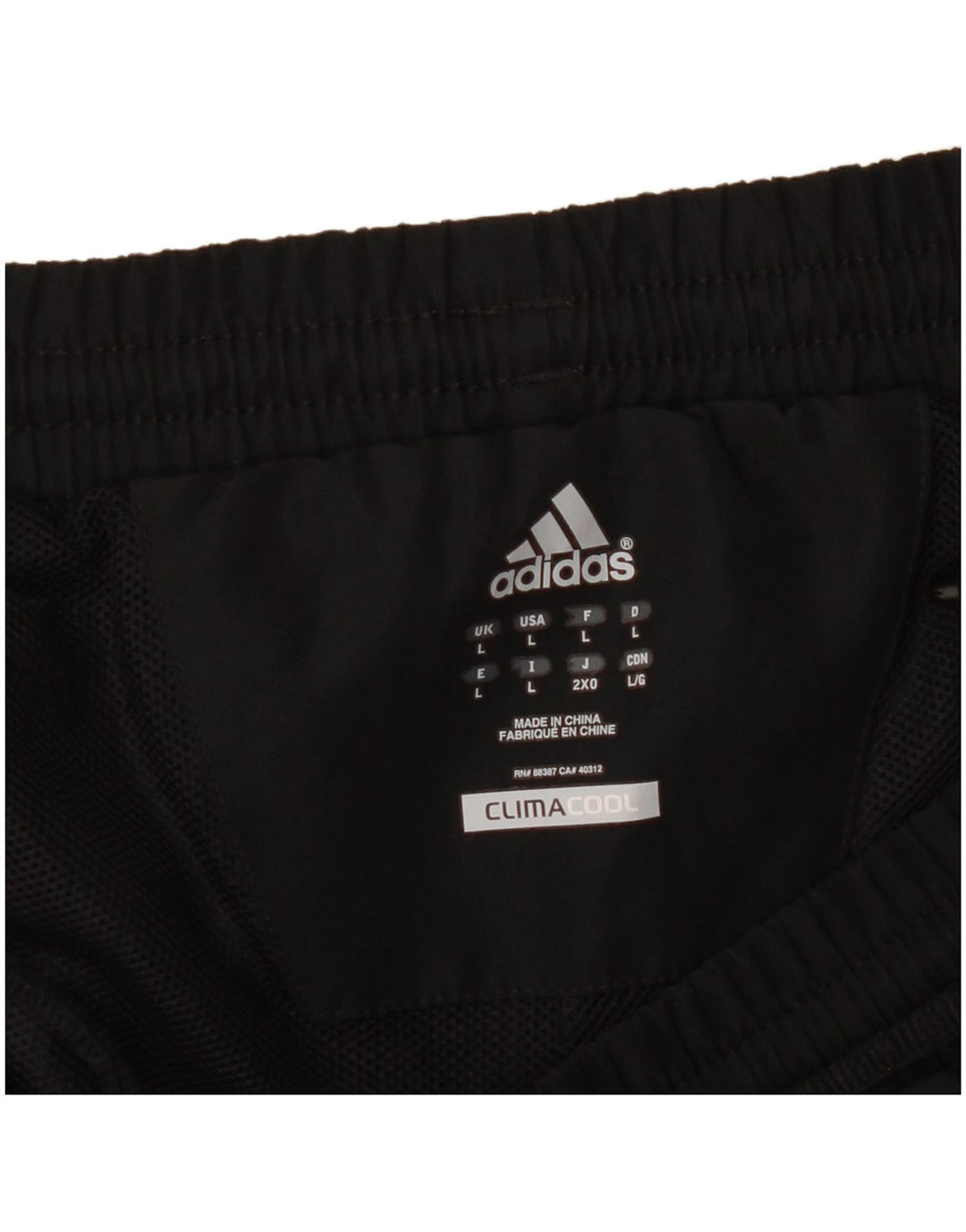 Pantaloni da tuta Adidas Climacool Crop da donna UK 16 Large neri