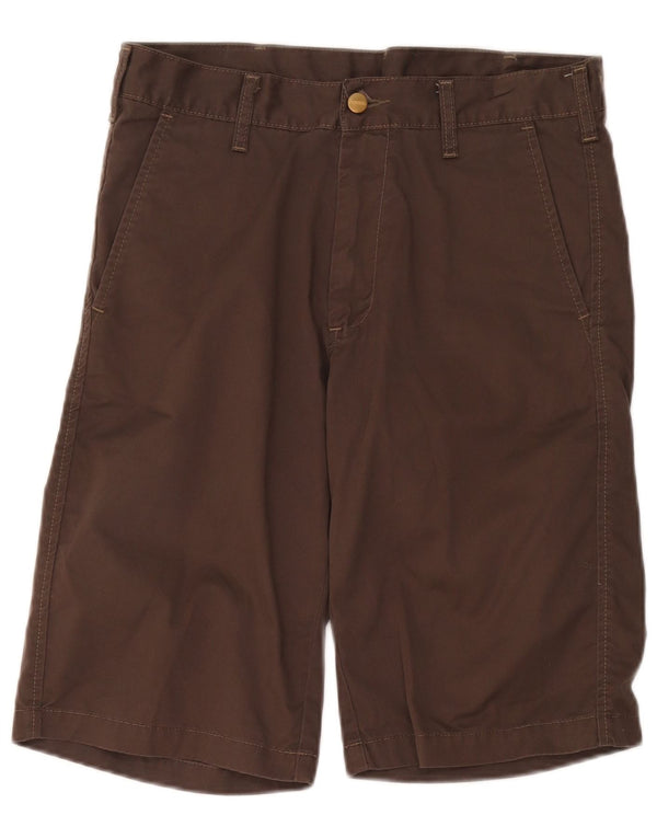 Pantaloncini chino regolari da uomo Carhartt W32 poliestere marrone medio