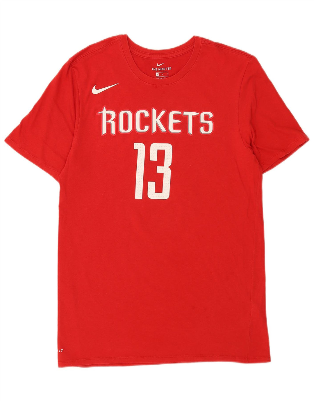 T-shirt grafica Nike Houston Rockets da uomo in cotone rosso medio