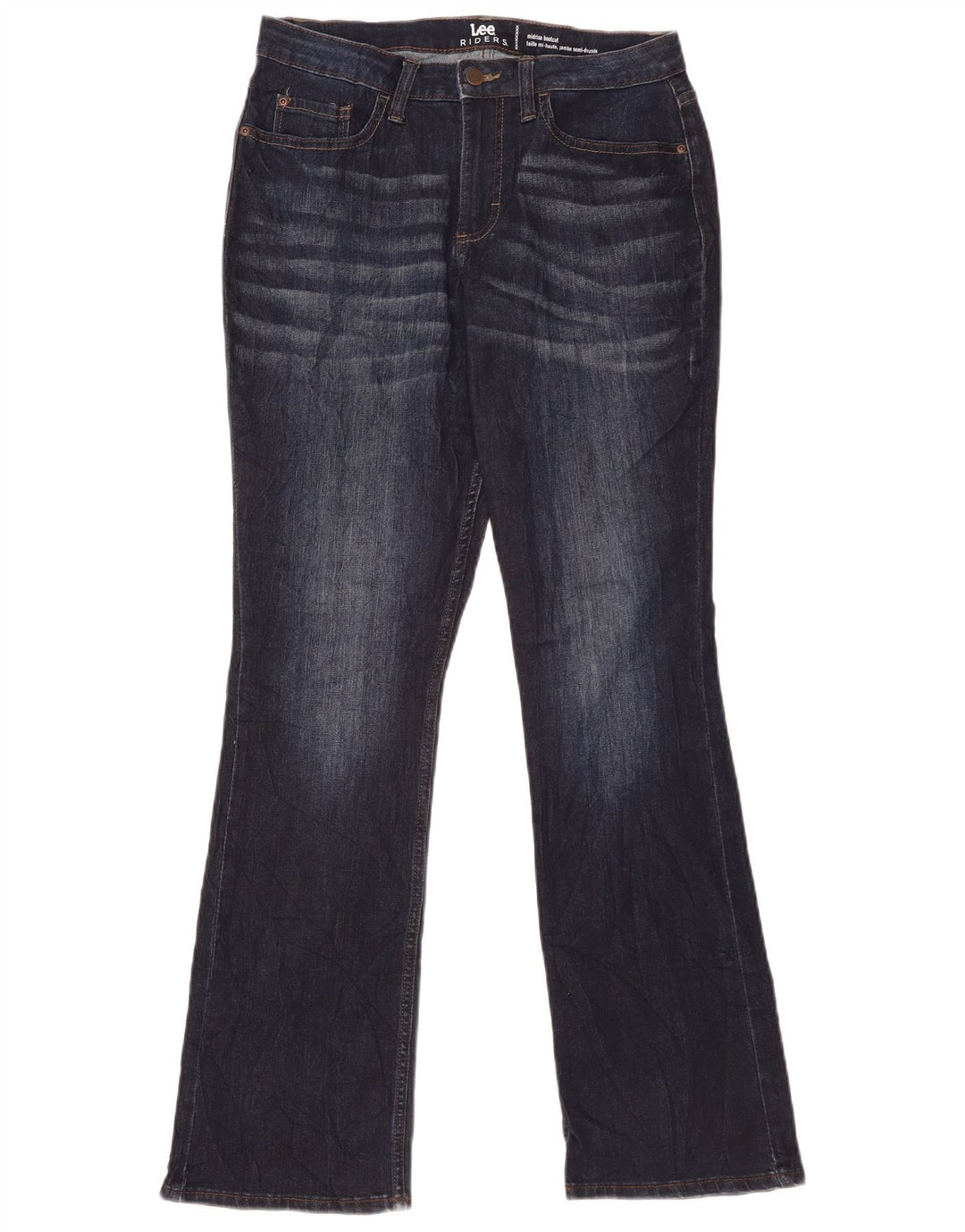 Jeans Lee Riders da donna a vita media Bootcut US 8 Medium W31 L32 Blu Navy