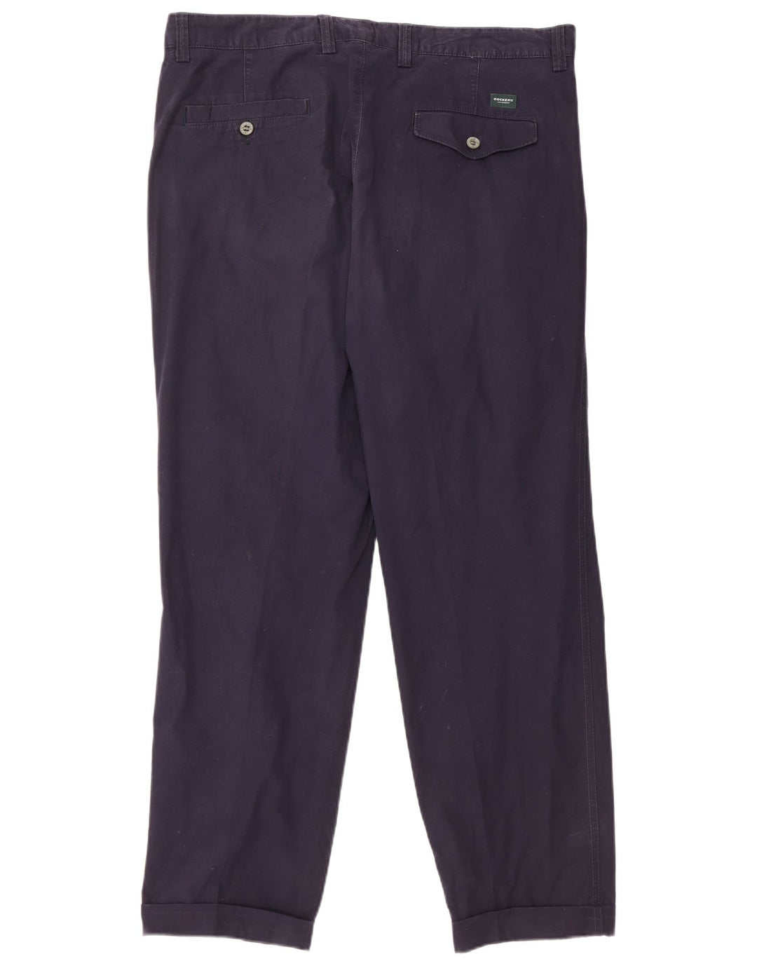 DOCKERS Pantaloni chino con pegged vestibilità classica da uomo W36 L30 cotone blu navy