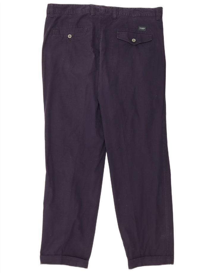 DOCKERS Pantaloni chino con pegged vestibilità classica da uomo W36 L30 cotone blu navy