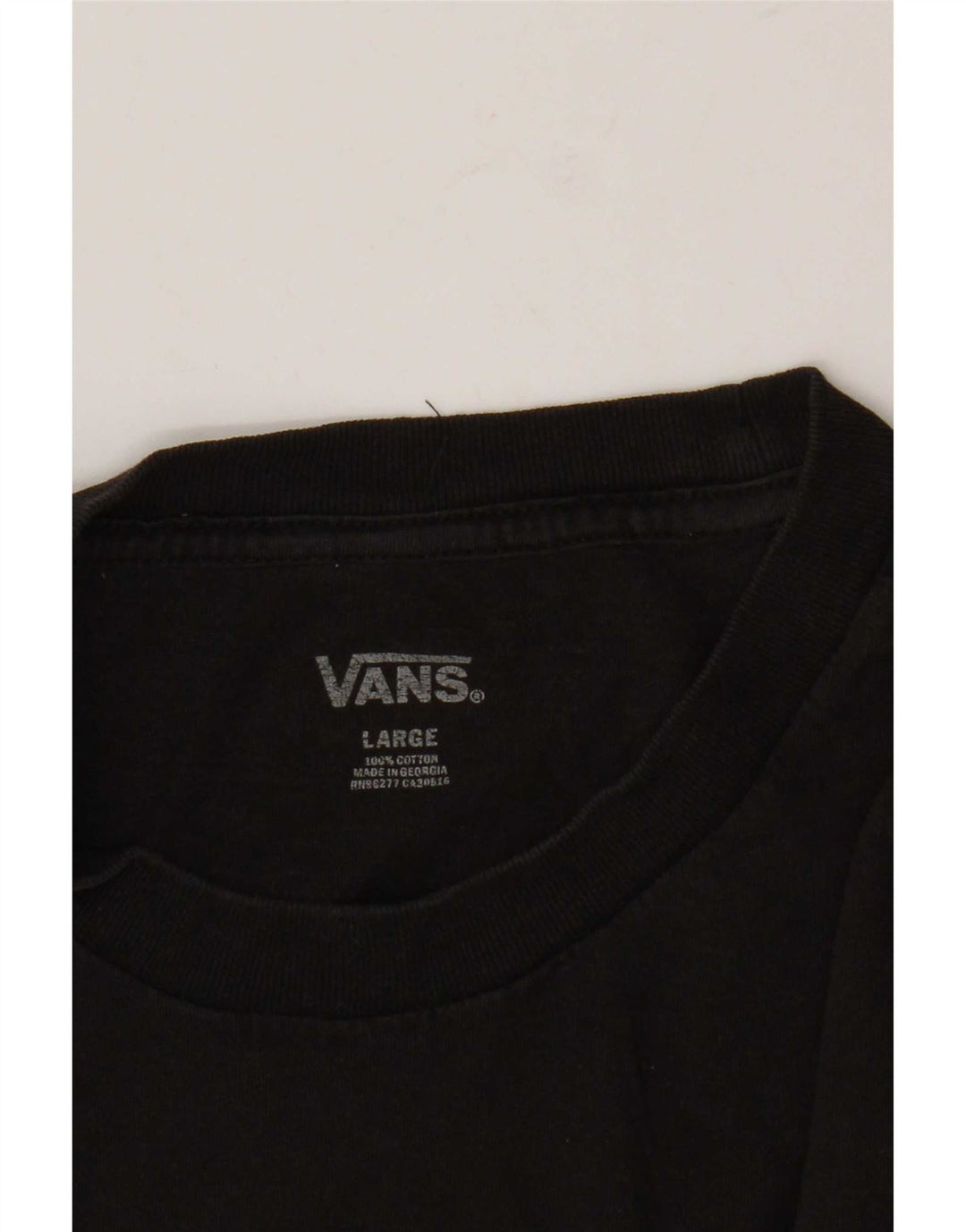 Maglietta da uomo Vans grande in cotone nero