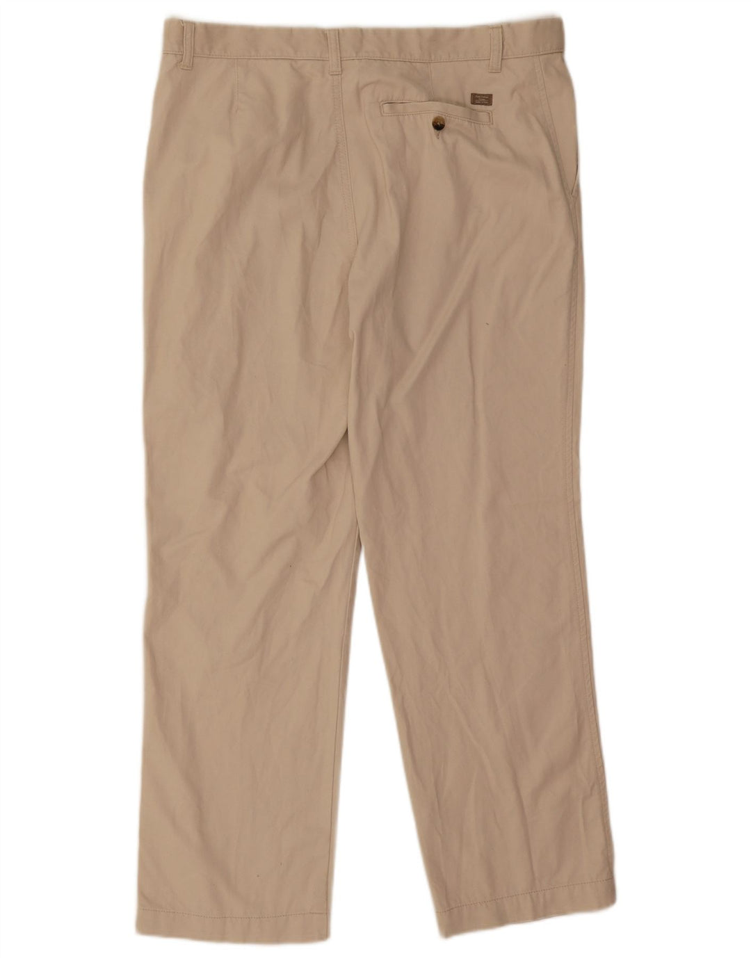Pantaloni chino regolari dritti da uomo Marks & Spencer W36 L29 cotone beige