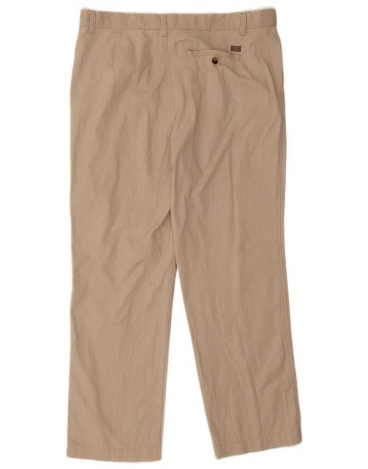 Pantaloni chino regolari dritti da uomo Marks & Spencer W36 L29 cotone beige