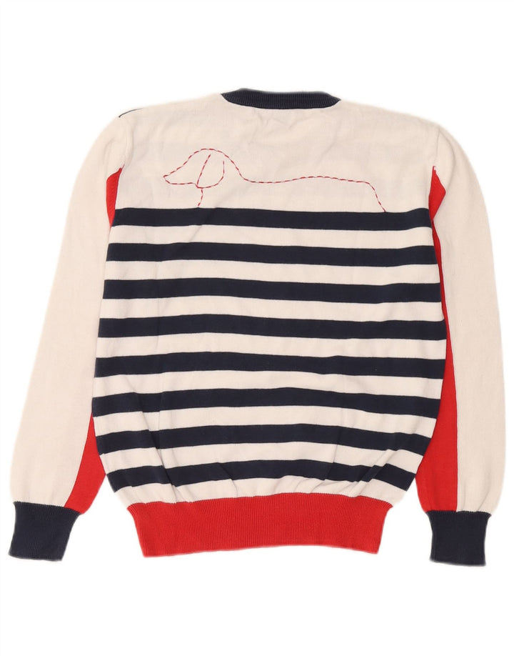 Maglione maglione girocollo da donna Harmont & Blaine UK 14 grande multicolore