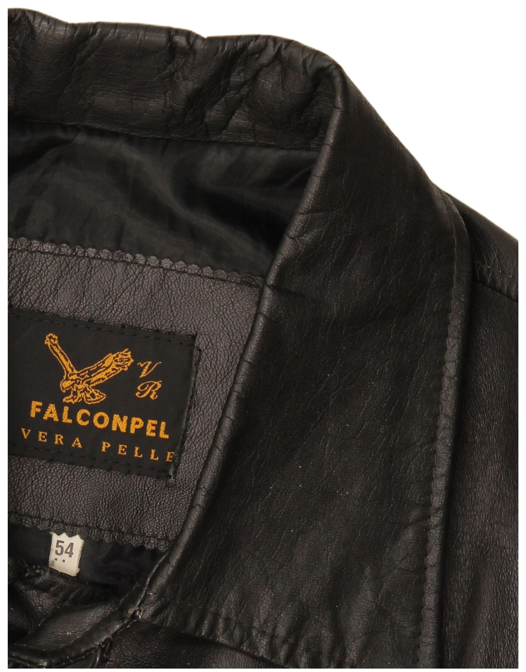 Giacca in pelle da uomo Falconpel IT 54 2XL Pelle nera
