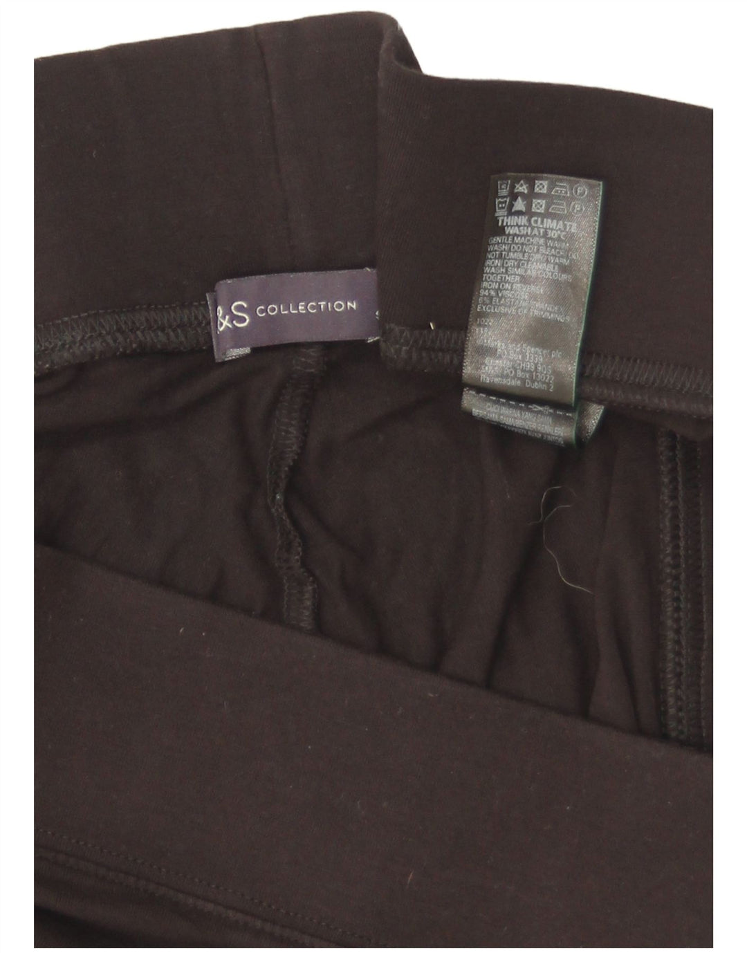Leggings Capri da donna Marks & Spencer UK 18 XL viscosa nera