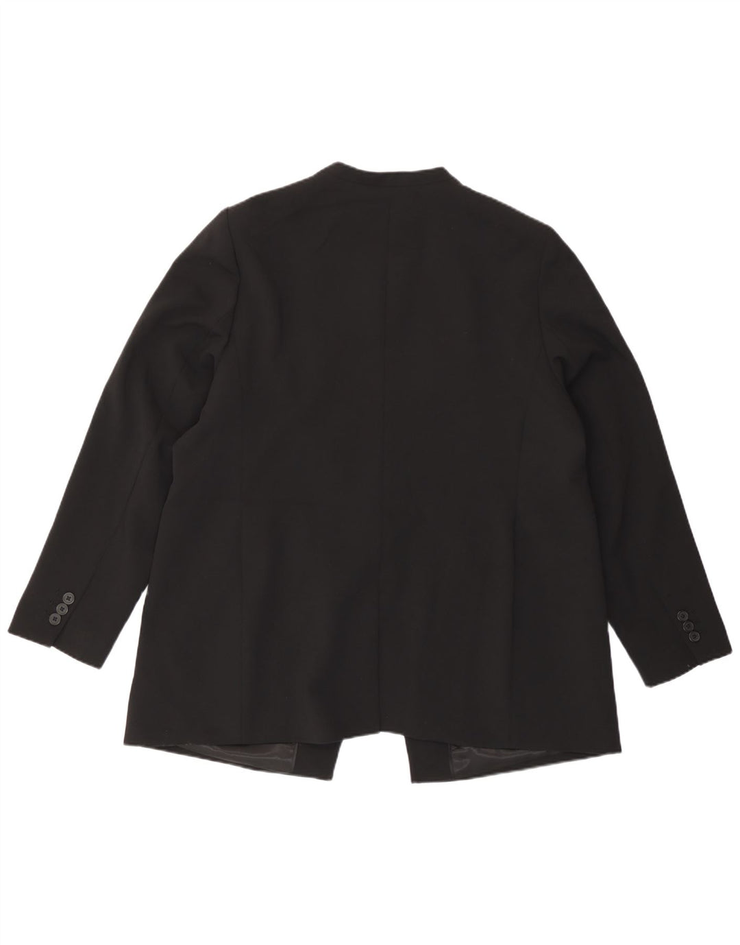 Giacca blazer a 1 bottone da donna Marks & Spencer UK 18 XL poliestere nero