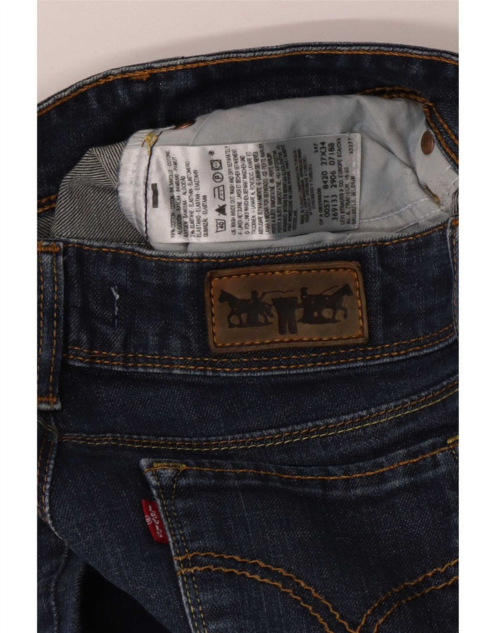 Jeans Levi's 571 Slim da donna W27 L29 in cotone blu