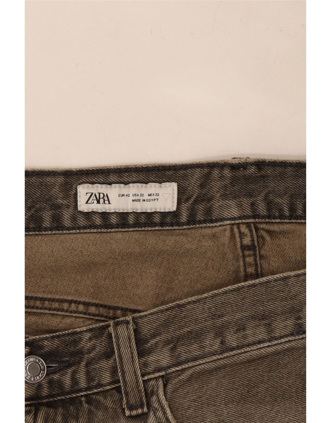 Jeans larghi da donna Zara EU 42 Large W32 L32 cotone grigio