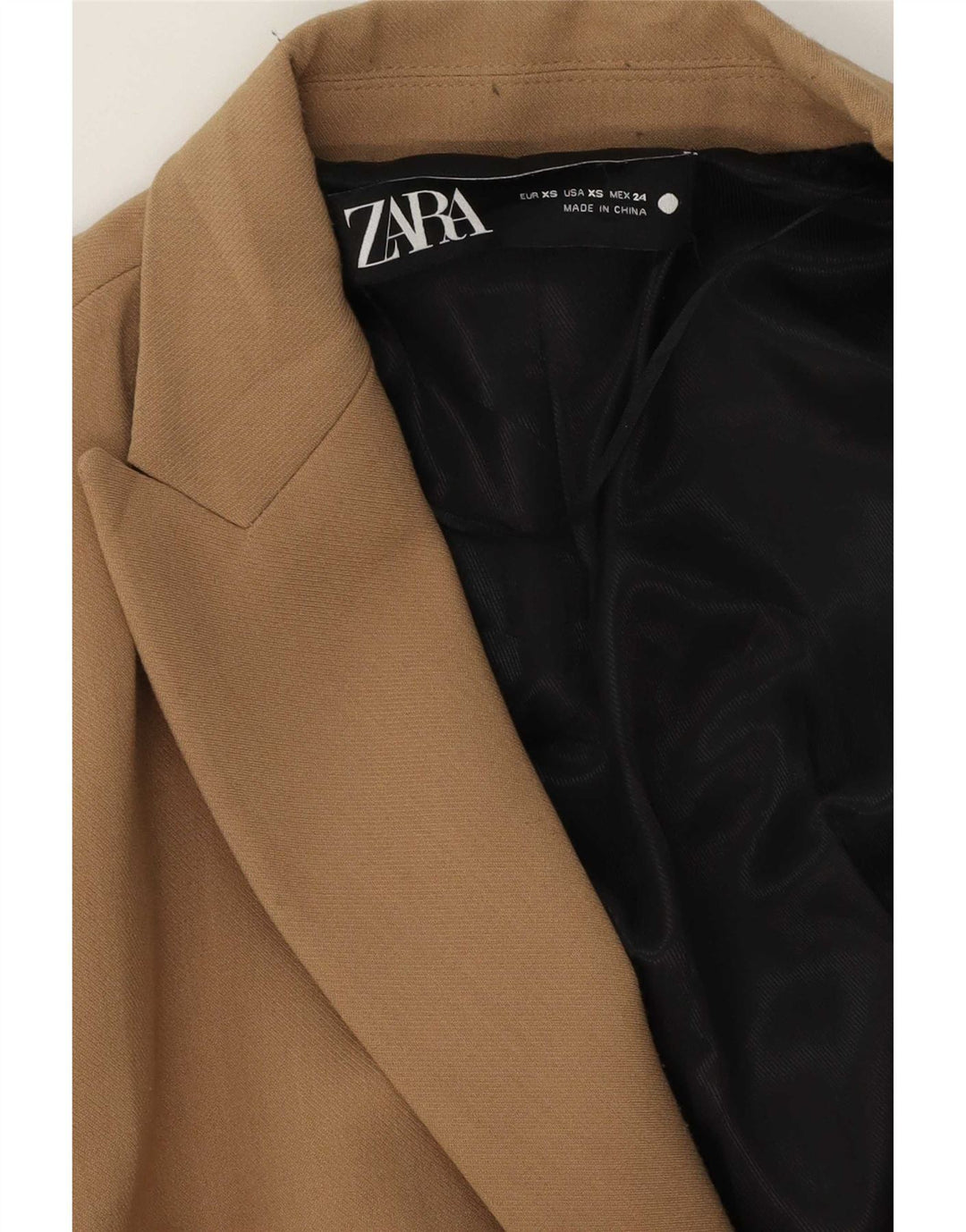 Giacca blazer doppiopetto oversize da donna Zara UK 6 XS Beige