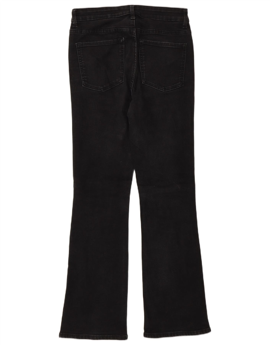 Jeans svasati da donna Marks & Spencer UK 10 piccoli W26 L30 cotone grigio