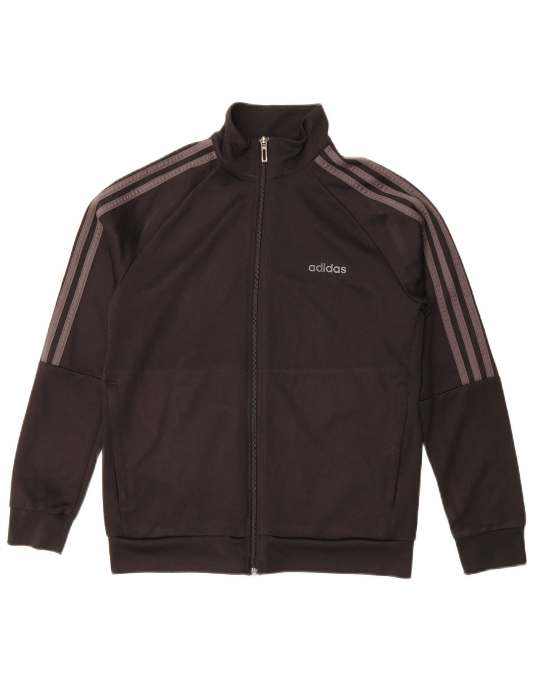 Giacca superiore della tuta Adidas Climalite da ragazzo 13-14 anni in poliestere nero