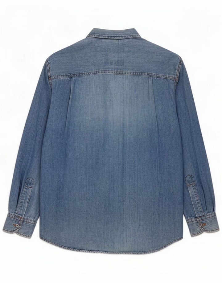 Camicia di jeans da uomo Miller & Simons Blu medio