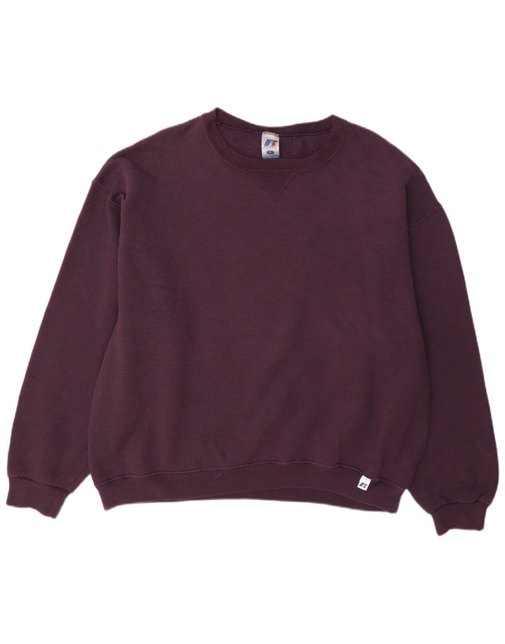 Felpa da uomo Dri-Power Russell Athletic, grande, in poliestere bordeaux