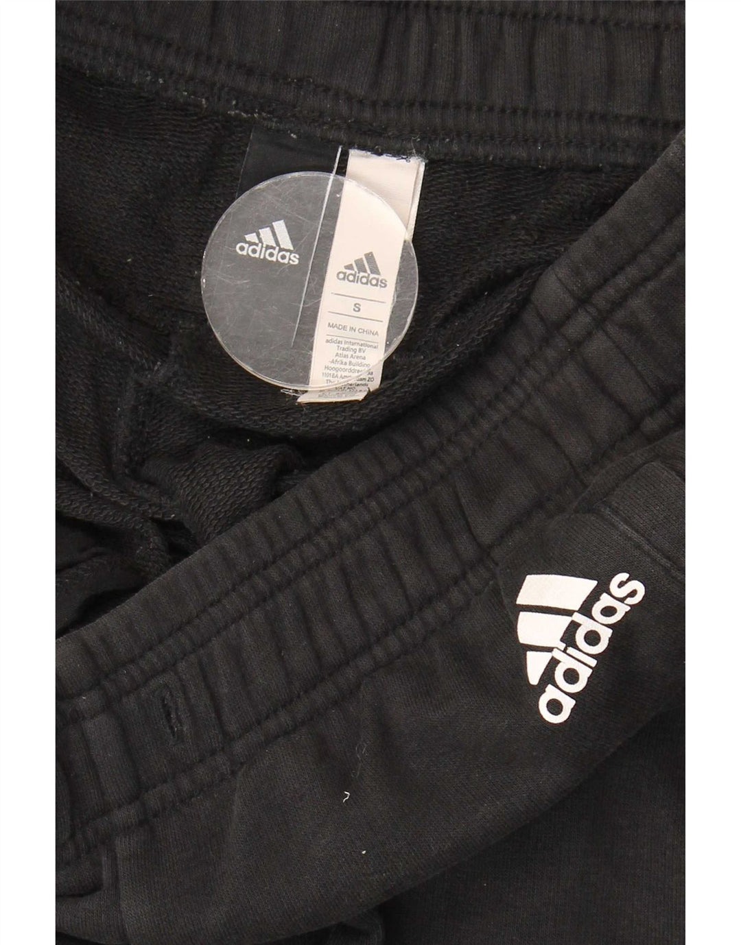 Pantaloni da tuta da uomo Adidas Joggers piccoli in cotone nero