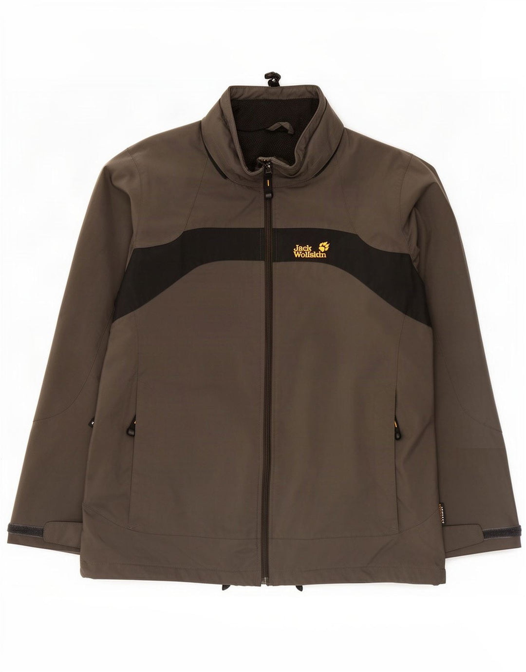 Giacca antipioggia da uomo Jack Wolfskin UK 36/38 Poliammide color block grigio medio
