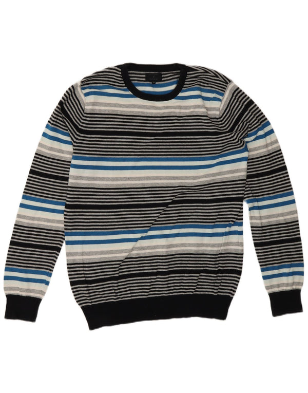 Jack & Jones Maglione girocollo da uomo a righe medie multicolore