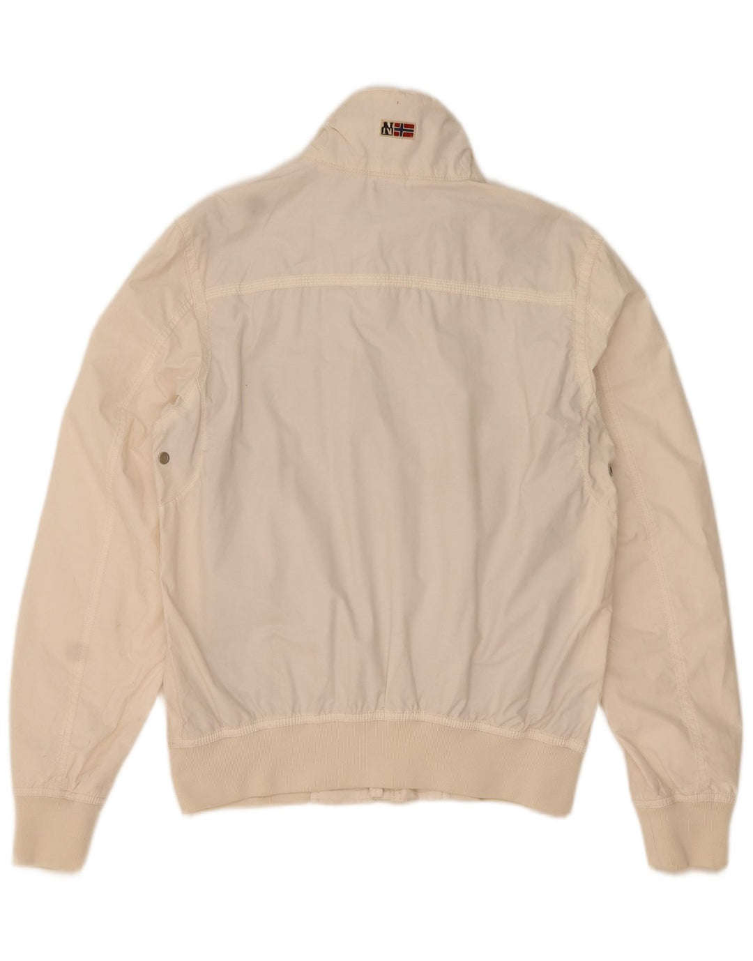 Giubbotto bomber da uomo NAPAPIJRI UK 38 cotone bianco medio