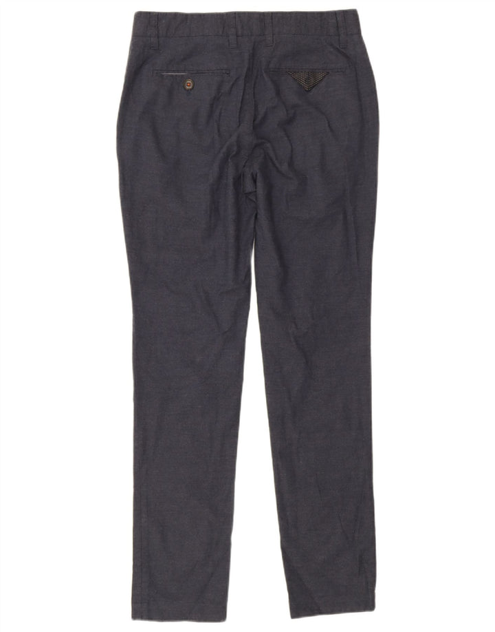 Pantaloni da abito slim da uomo Ted Baker W30 L30 Blu Navy