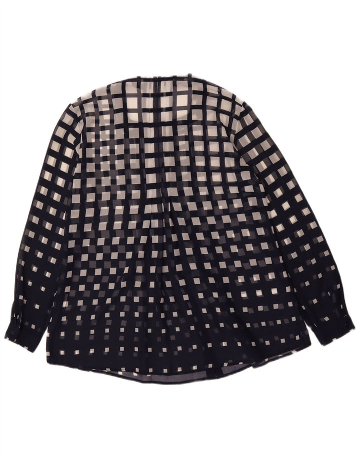 Camicetta trasparente da donna Naracamicee US 1 XS nera geometrica