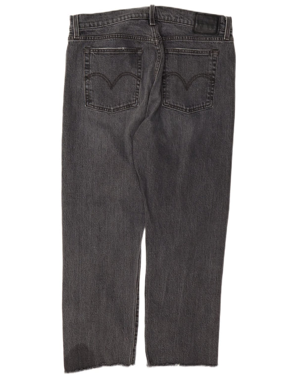 Jeans dritti Wedgie da donna Levi's W31 L26 cotone grigio