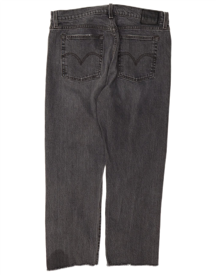 Jeans dritti Wedgie da donna Levi's W31 L26 cotone grigio