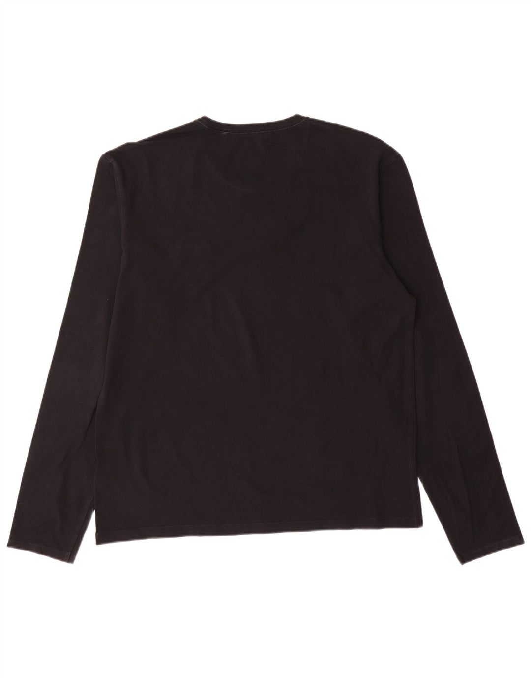 Top GUESS Uomo Manica Lunga XL Cotone Nero