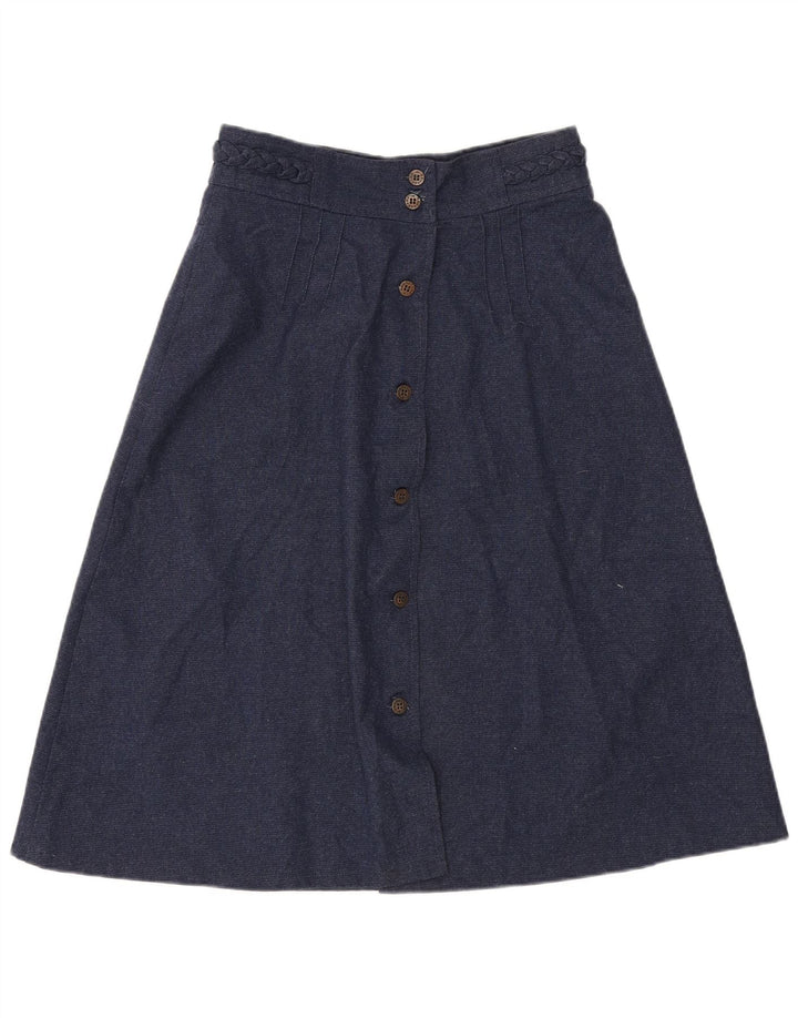 Gonna a trapezio da donna Brugi W30 poliestere blu navy medio