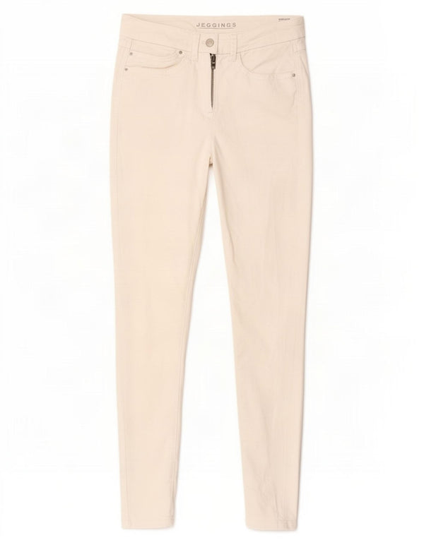 Jeans Jeggings da donna Marks & Spencer UK 10 Small W28 L30 Cotone bianco
