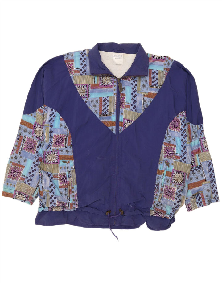 Giacca da ginnastica da uomo Alex Athletics, grande, blu navy geometrica