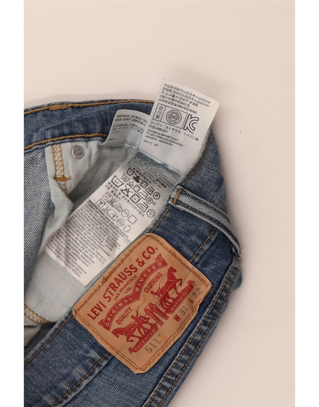 LEVI'S Jeans da uomo 511 slim W31 L32 cotone blu