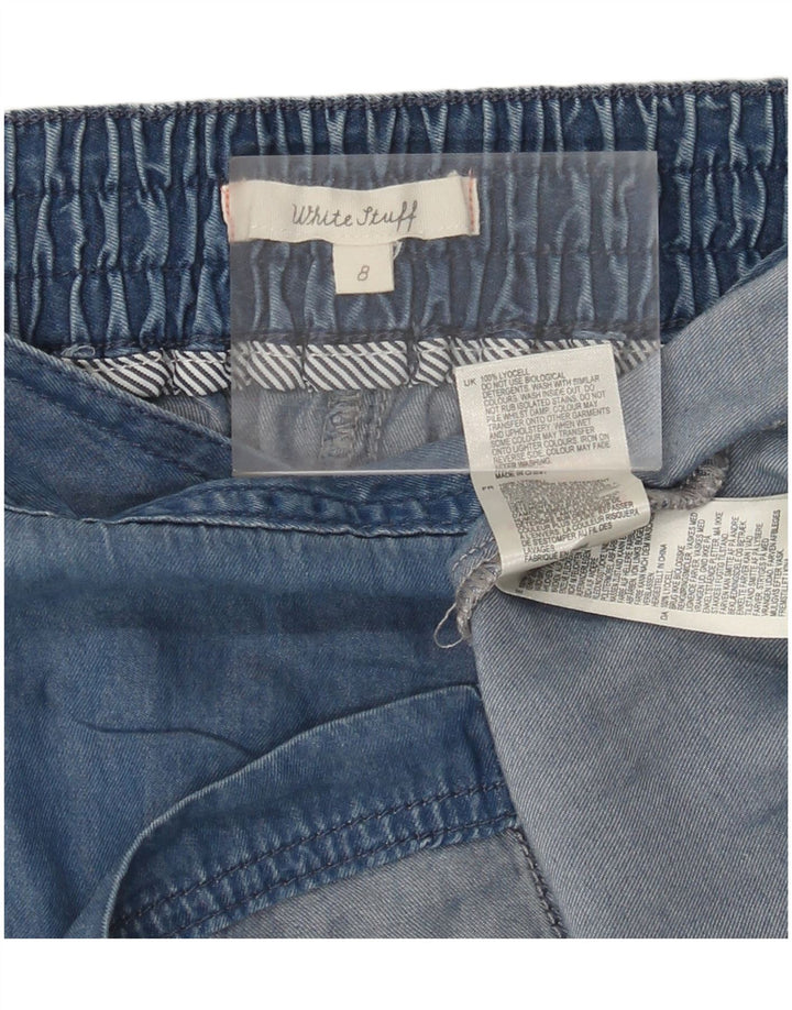Gonna in denim da donna White Stuff UK 8 Small W28 Lyocell blu
