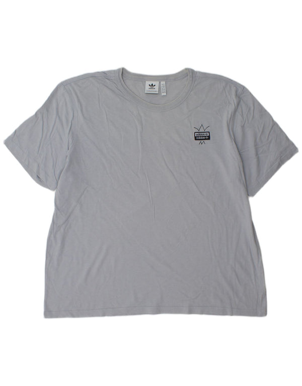 T-shirt grafica da uomo Adidas Top 2XL cotone blu