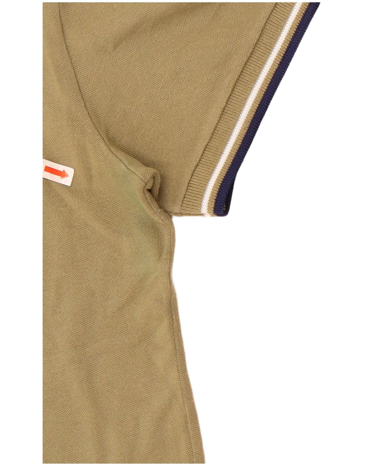 Polo Fred Perry da uomo leggera ed elasticizzata in cotone kaki medio