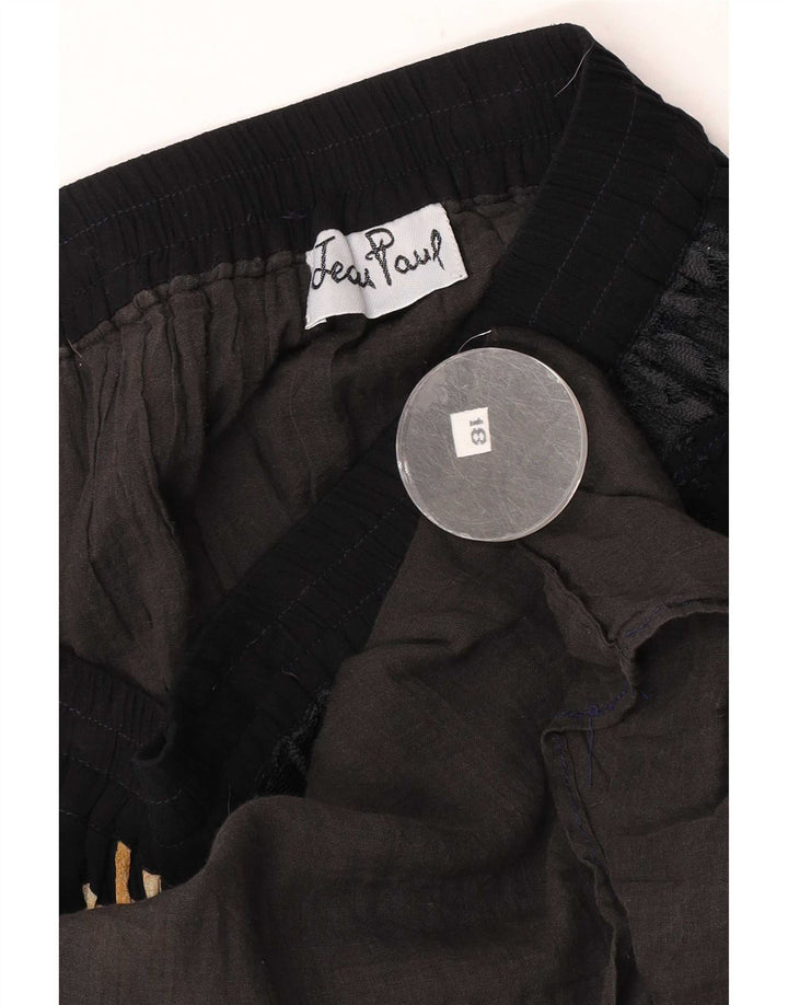 Gonna svasata da donna Jean Paul UK 18 XL W32 Patchwork nero