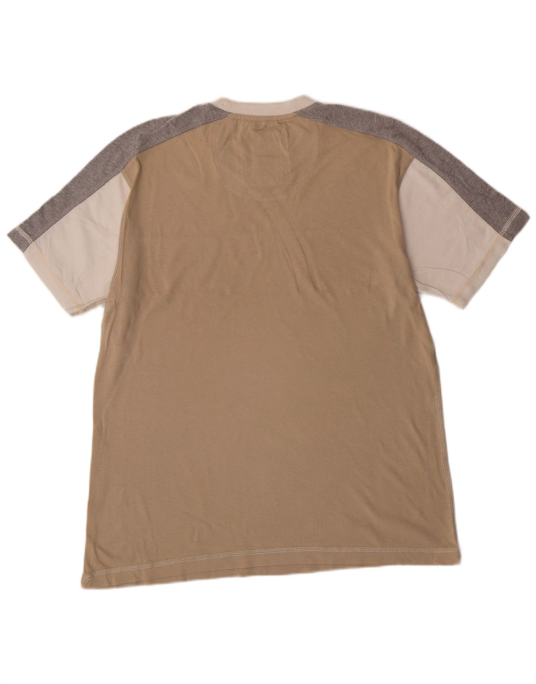 T-shirt grafica da uomo Champion Top Large Beige Colourblock