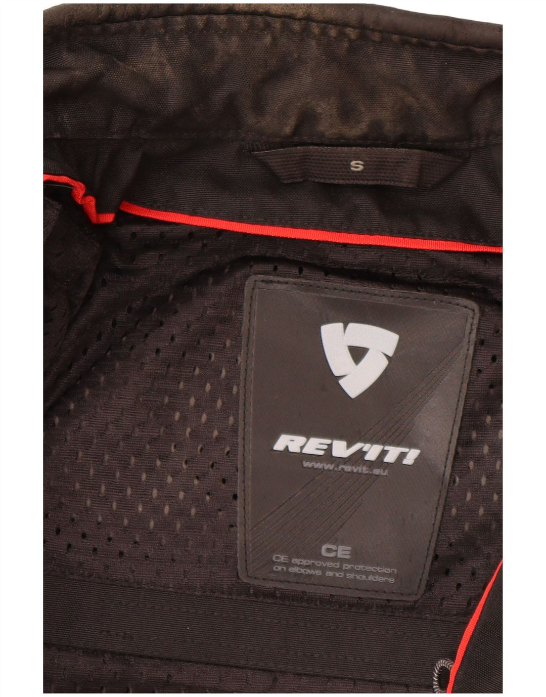 Giacca da corsa grafica da uomo REVIT UK 36 piccola poliestere nera