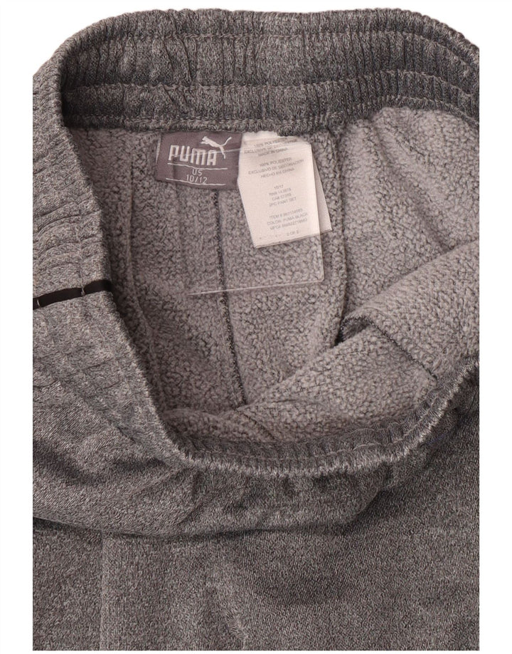 Pantaloni della tuta da ragazzo Puma 10-11 anni in poliestere grigio