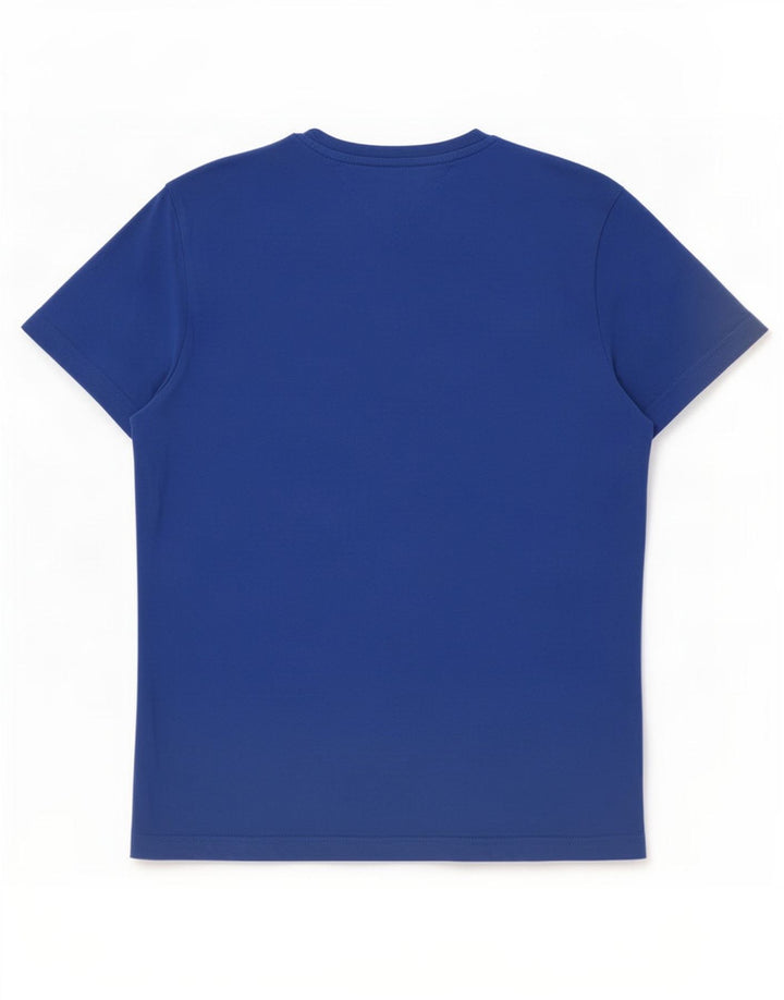 T-shirt grafica da uomo Tommy Hilfiger Top in cotone blu medio