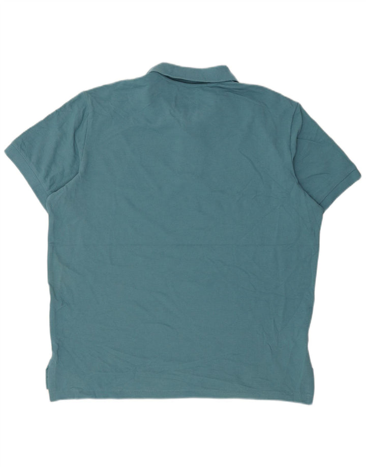 Polo da uomo Eddie Bauer grande in cotone blu