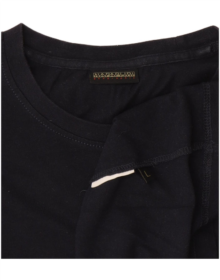 Maglia da uomo Napapijri a maniche lunghe grande blu navy