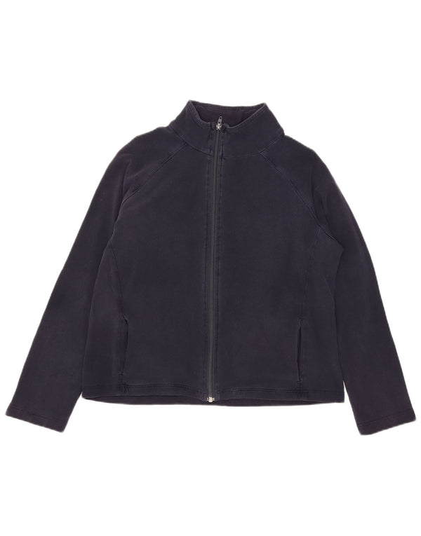 Giacca da ginnastica da donna Marks & Spencer UK 14 Large in cotone blu navy