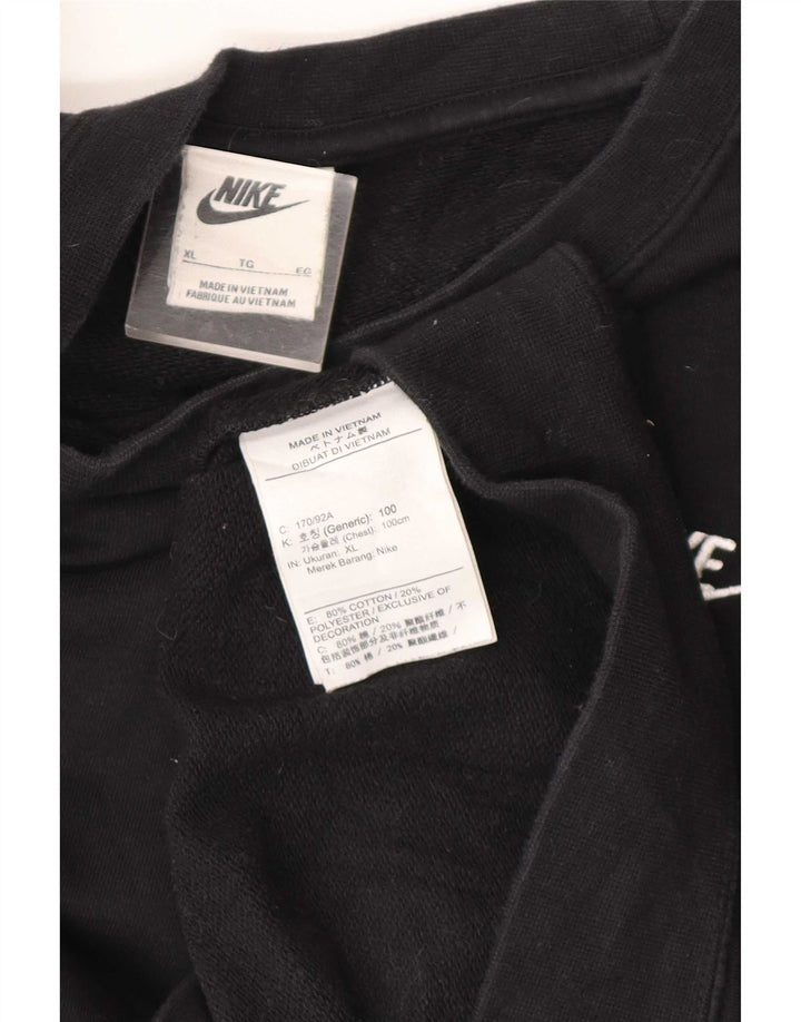 Felpa oversize da donna Nike Jumper UK 18 XL cotone nero