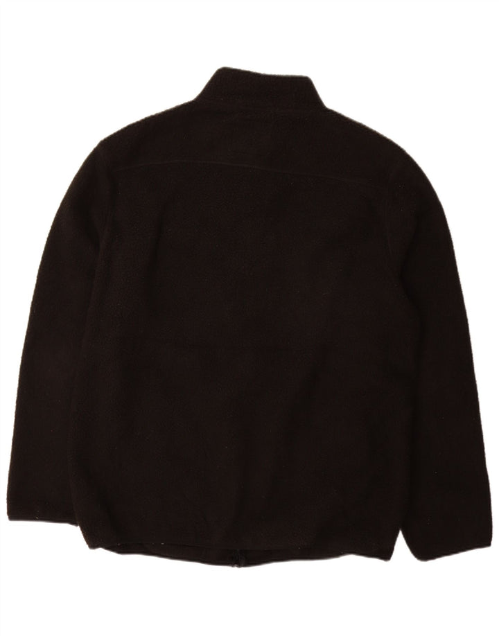 WEIRD FISH Giacca in pile da uomo UK 42 XL Poliestere nero