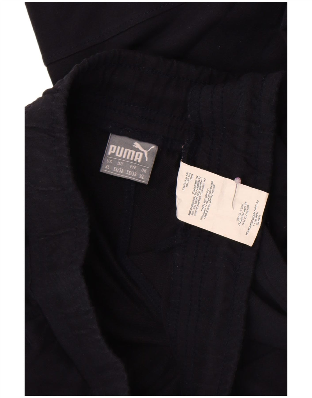 Pantaloni da tuta grafica da uomo Puma XL in cotone nero