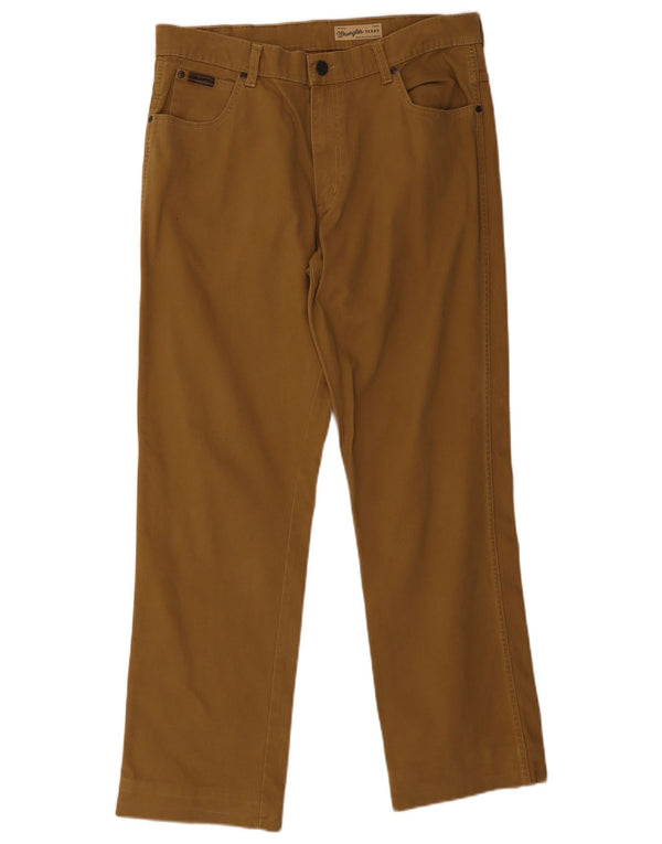 Pantaloni casual dritti da uomo Wrangler Texas W34 L30 Marrone