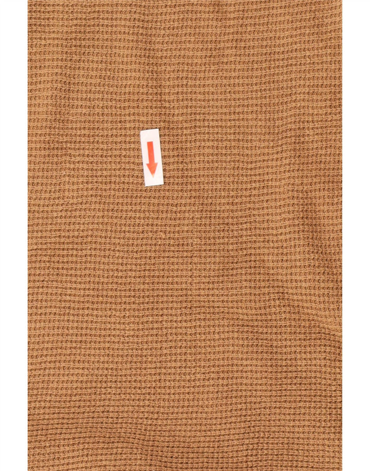 Maglione maglione con scollo a barca da donna Michael Kors UK 14 Beige medio